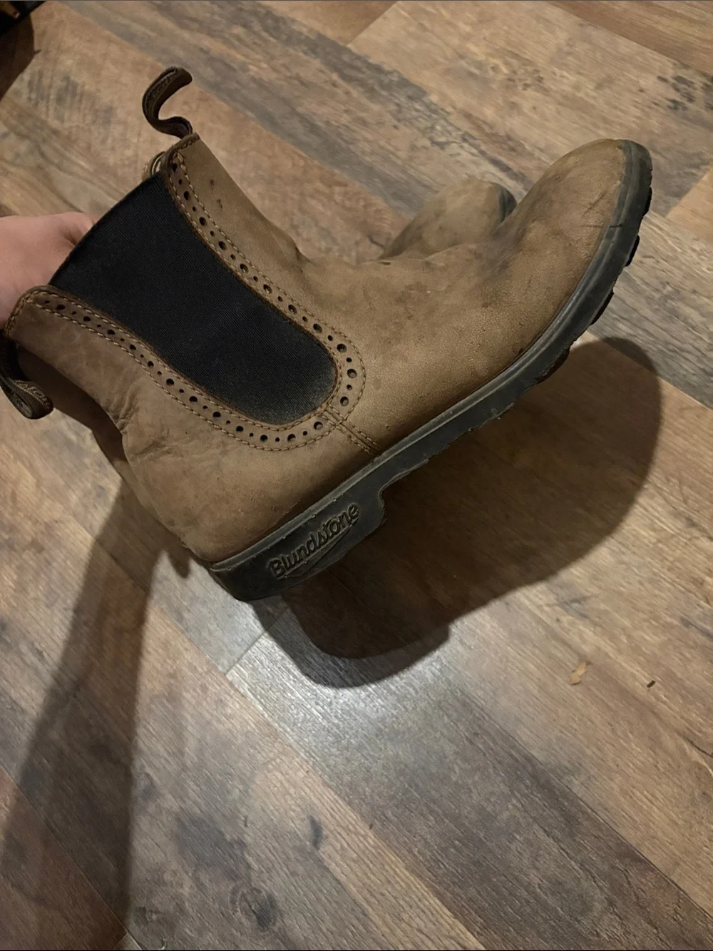 Blundstone Men's Brown Chelsea Work Boots